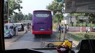 Saintmartin Travels MAN is being chased by Marsa Transport Hino AK1J// Chittagong- Cox's Highway//