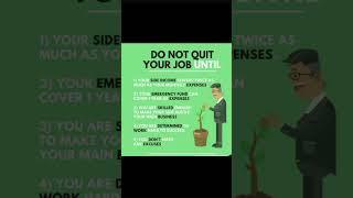 Do Not Quit Your Job Until | #investmenttips #investmentstrategies #investmentideas