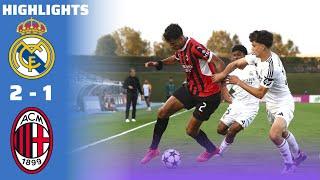 Real Madrid u19 vs AC Milan u19 | Highlights & All Goals UEFA Youth League 2024