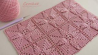 ВЯЗАНИЕ КРЮЧКОМ простые КВАДРАТНЫЕ МОТИВЫ Easy Crochet motifs pattern for beginners