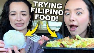 My Twin Tries Filipino Food! Car Rides - Merrell Twins