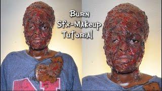 Burn Makeup Effects  | Most detailed SFX Makeup Tutorial | Beginner friendly #viral #burnout