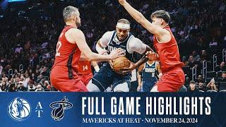 Dallas Mavericks Highlights vs. Miami Heat | November 24, 2024