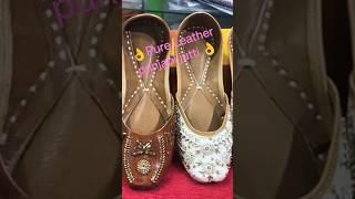 Punjabi jutti pure Leather Sole Hand made work For Order Info -7827303281 #jutti #fashion #shorts