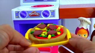 Плей до пластилин набор “Настоящая кухня” с Машей и медведем Play doh set Meal Makin Kitchen