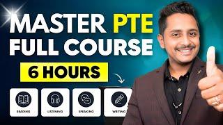PTE Full Course 2025 in 6 Hours | Score 90 with Updated PTE Tips & Tricks | Skills PTE Academic