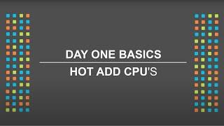 How to Hot add CPU to an AHV Virtual Machine (VM) | Mission Control | Nutanix University