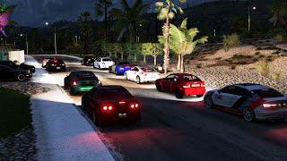 Forza Horizon 5 | TX2K $10MILL CASH DAYS STREET DRAG RACING / RX7 / EVO / AUDI & MORE