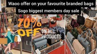 Huge off on branded bags | Sogo members day sale 2024