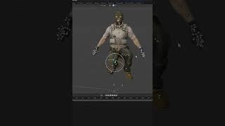 how to change the model's pose in blender #thumbnaildesign #thumbnailmaker