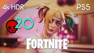 FORTNITE Battle Royale HARLEY QUINN Skin Showcase BEFORE YOU BUY PS5 Gameplay 4K HDR 60 FPS