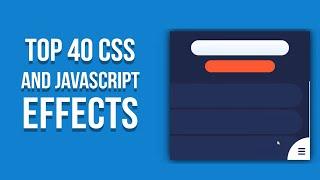 Top 40 CSS and Javascript Navigation Effects | top 40 Navbar | css and javascript navbar 2022