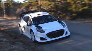 Tests Rallye Monte Carlo 2025 - Gregoire Munster - Ford Puma Rally1 - Flat out and Cuts