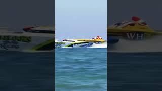 130+mph Race Boat Start 