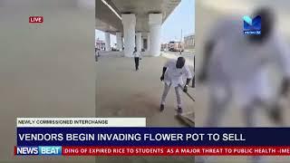 Vendors Begin Invading the Newly Commissioned Interchange at Flower Pot to Sell Their Wares