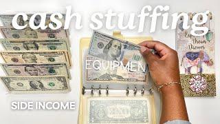 SIDE INCOME CASH ENVELOPE STUFFING | SMALL BUSINESS | BUDGET WITH ME | MONETS MONEY