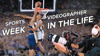 A WEEK IN THE LIFE with a PROFESSIONAL BASKETBALL VIDEOGRAPHER (Behind the Scenes)