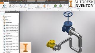 Autodesk inventor piping tutorial l Autodesk inventor piping style tutorial