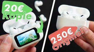 19€ AirPods Pro Fake mit Display vs Original: Das hat Apple (noch) nicht!