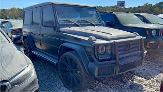 STOLEN & ALTERED VIN # ON THIS MERCEDES BENZ G 550 SELLING AT COPART! CHEAP PRE- BID ONLY $21,000!