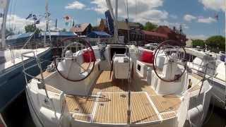 New Jeanneau 509 sailboat tour at 2012 Annapolis Sailboat Show by ABKvideo