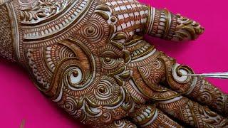 EASY DULHAN MEHENDI DESIGNS FOR FULL HANDS | WEDDING MEHNDI DESIGNS | BRIDAL HENNA MEHNDI DESIGNS