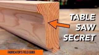 Make Any MOLDING on the TABLE SAW - Using This Method