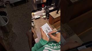 Watch as this sketch from @AliSabet turns into a surprise for a local waitress! #talent #sketch