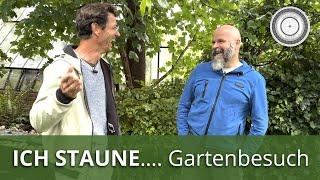 Zu Besuch im schönsten Naturgarten, alles selbst gemacht, Markus Burkhard staunt !!!