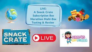 LIVE: A Snack Crate Subscription Box Marathon Multi-Box Tasting & Review