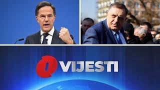 O Vijesti: Generalni sekretar NATO-a stiže u Sarajevo / Dodik ne odustaje uprkos kritikama