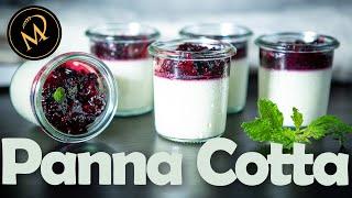 Einfach, schnell und lecker: Beeren Panna Cotta ohne Gelatine