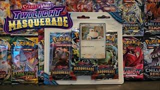 Pokemon Cards TCG Snorlax Twilight Masquerade 3 Pack Blister Opening