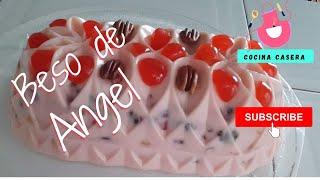 receta de gelatina beso de angel | la gelatina más rica de YouTube