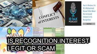 is recognition interest legit or scam