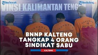 BNNP Kalteng Tangkap 4 Tersangka dan Sita Barbuk 409,04 Sabu Dari Sindikat Provinsi Kalteng-Kalbar