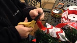 How to customize artificial wreath by adding ribbon-Springwater