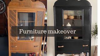 FURNITURE MAKEOVER || FLIPPING A GARAGE SALE FIND | FURNITURE PAINTING