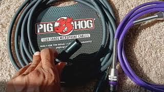 10ft mic cable by PigHog and Kxable .