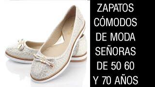 ZAPATOS DE MODA PARA SEÑORAS DE 50 60 Y 70 AÑOS ZAPATOS CÓMODOS HERMOSOS PARA SEÑORAS MODA 2021