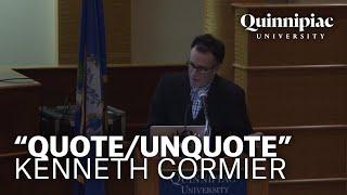 60 Second Lecture Series- "Quote/Unquote" - Kenneth Cormier