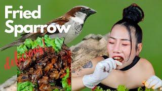 fried SPARROW! delicious! |Jin Su| #mukbang