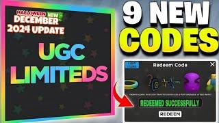 FRESH UPD! UGC LIMITED CODES 2024 || *DECEMBER 2024* UPDATE || CODES FOR ROBLOX UGC LIMITED