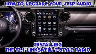 Upgrade the Factory 2018-Up Jeep Wrangler / Gladiator JL Radio to a 12.1" Linkswell TS-JPJL12-1RR-4B