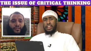 Ustadh Abdurrahman Hassan Refutes Mohammed Hijab’s Obsession With Critical Thinking