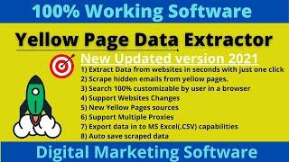 #YellowPages Lead Extractor | Yellow pages Data extractor | yellow pages latest version 8.0 | Yellow