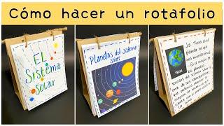 Cómo hacer un ROTAFOLIO ESCOLAR