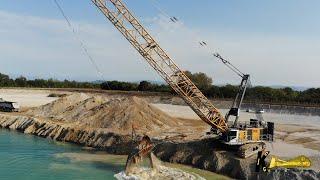 BIG LIEBHERR DRAGLINE HS8200 #heavyequipment #liebherr #digger #excavator #bigdigger #dragline