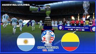 Argentina vs Colombia ● Final Copa América 2024 ● Gameplay Pes 2021