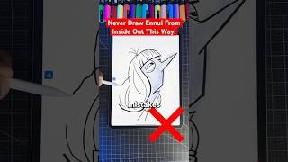 Never Draw Ennui THIS Way!  Inside Out #art #insideout2 #shorts